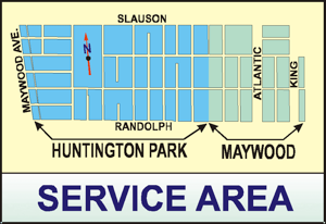 Service area map